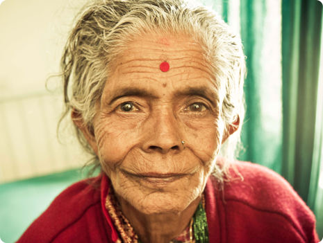 Elderly from remote village